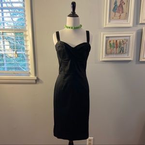 Deadly Dames by Micheline Pitt Black Wiggle Dress